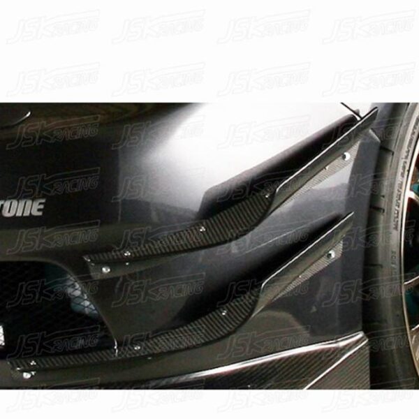 Subaru Impreza GRB GRF STI Varis Style Carbon Fiber Front bumper Canard 4 pcs - Auto Sport Imports