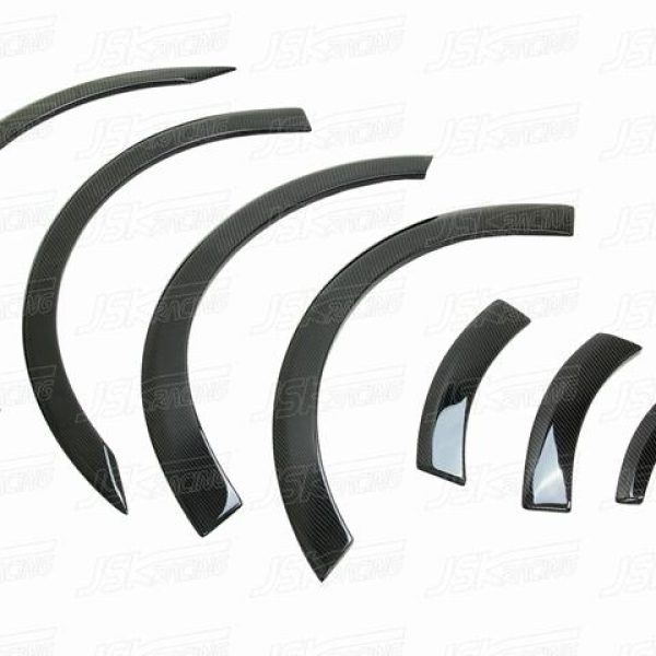 GT86 BRZ Zele Style carbon Fiber Wheel Fender Arches Add on Set 8pcs - Auto Sport Imports