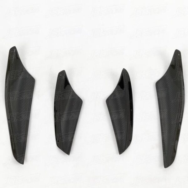 Varis Style Carbon Fiber Canard 4pc Set Mitsubishi EVO 10 CZ4A - Auto Sport Imports