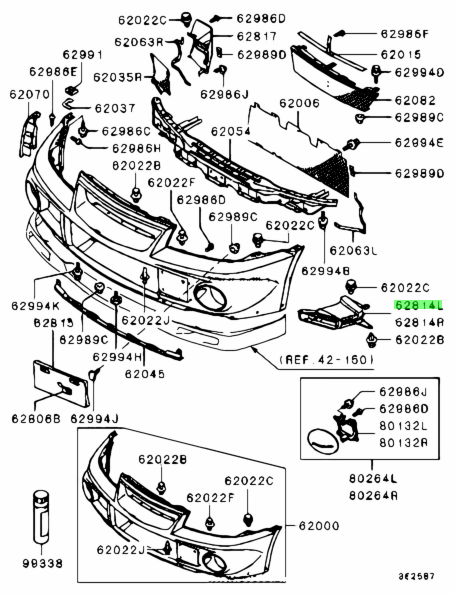 Mitsubishi Front Brake Duct LHS - EVO 6 CP9A